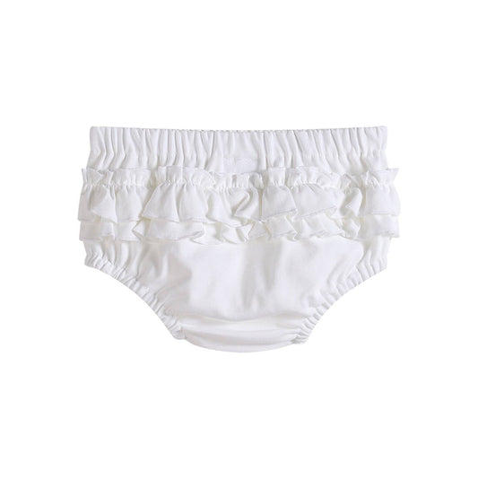 White Ruffle Cotton Bloomers