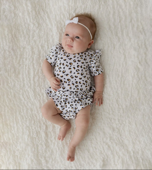 Allie Leopard Skirted Bodysuit