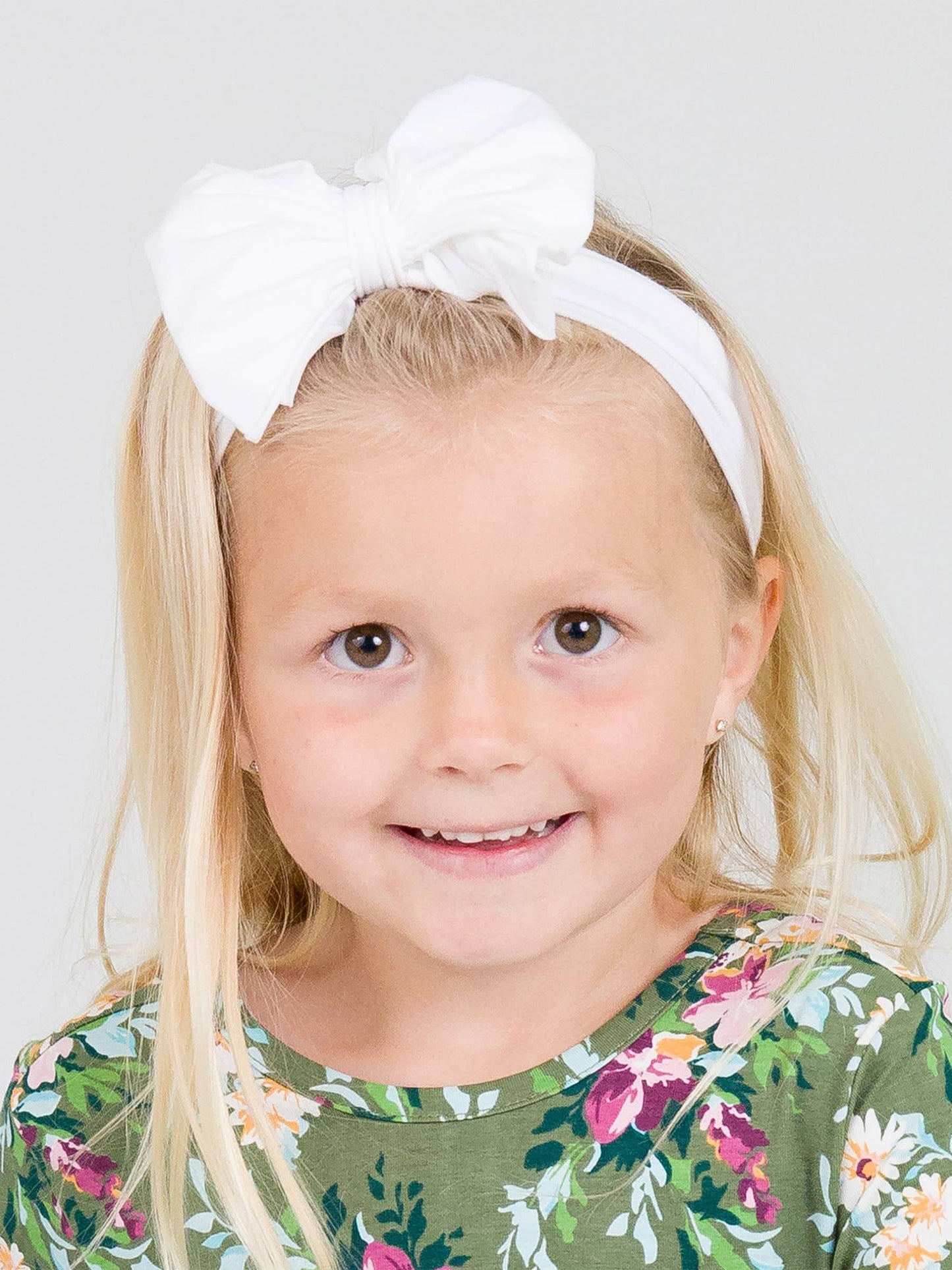 White Big Bow Headband