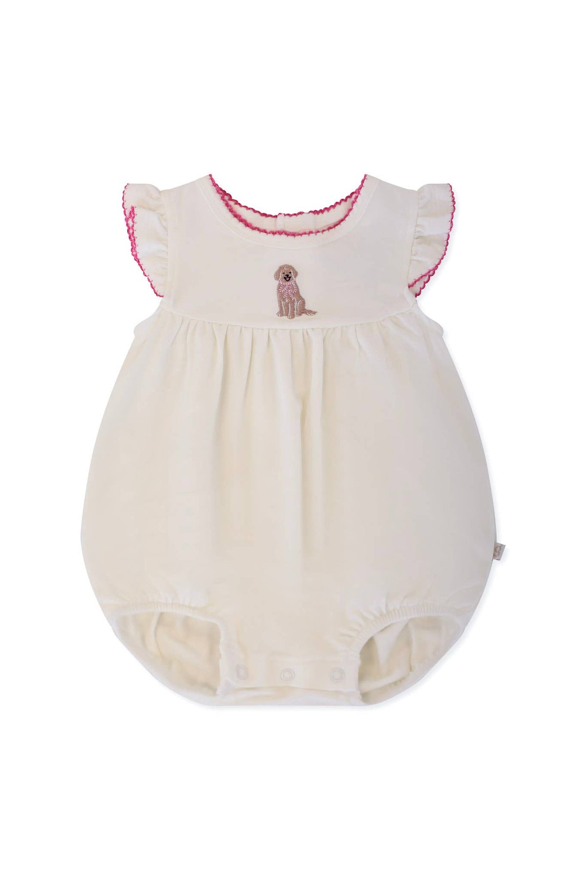 Doodle Puppy- Pip Embroidered Flutter Bubble