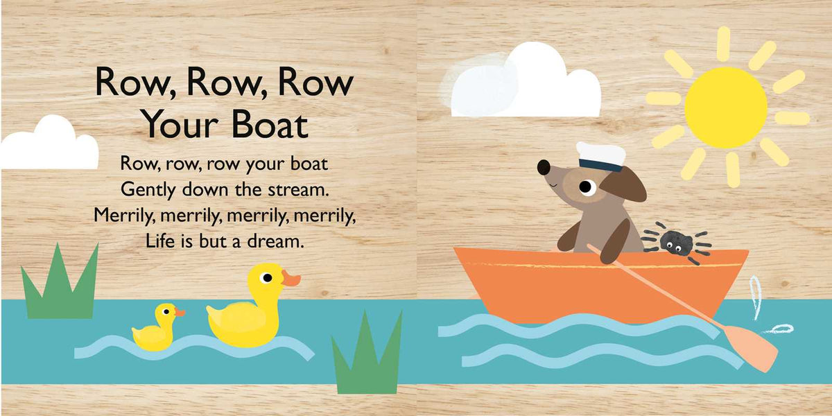 Touch and Trace Nursery Rhymes: Row, Row, Row Your Boat Bath Book & Baby Duck Gift Set by Editors of Silver Dolphin Books