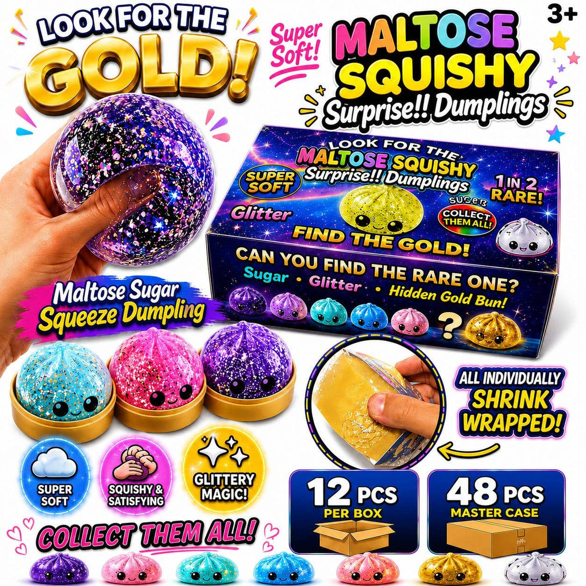 Maltose Squishy Surprise Dumplings – Sugar Squeeze