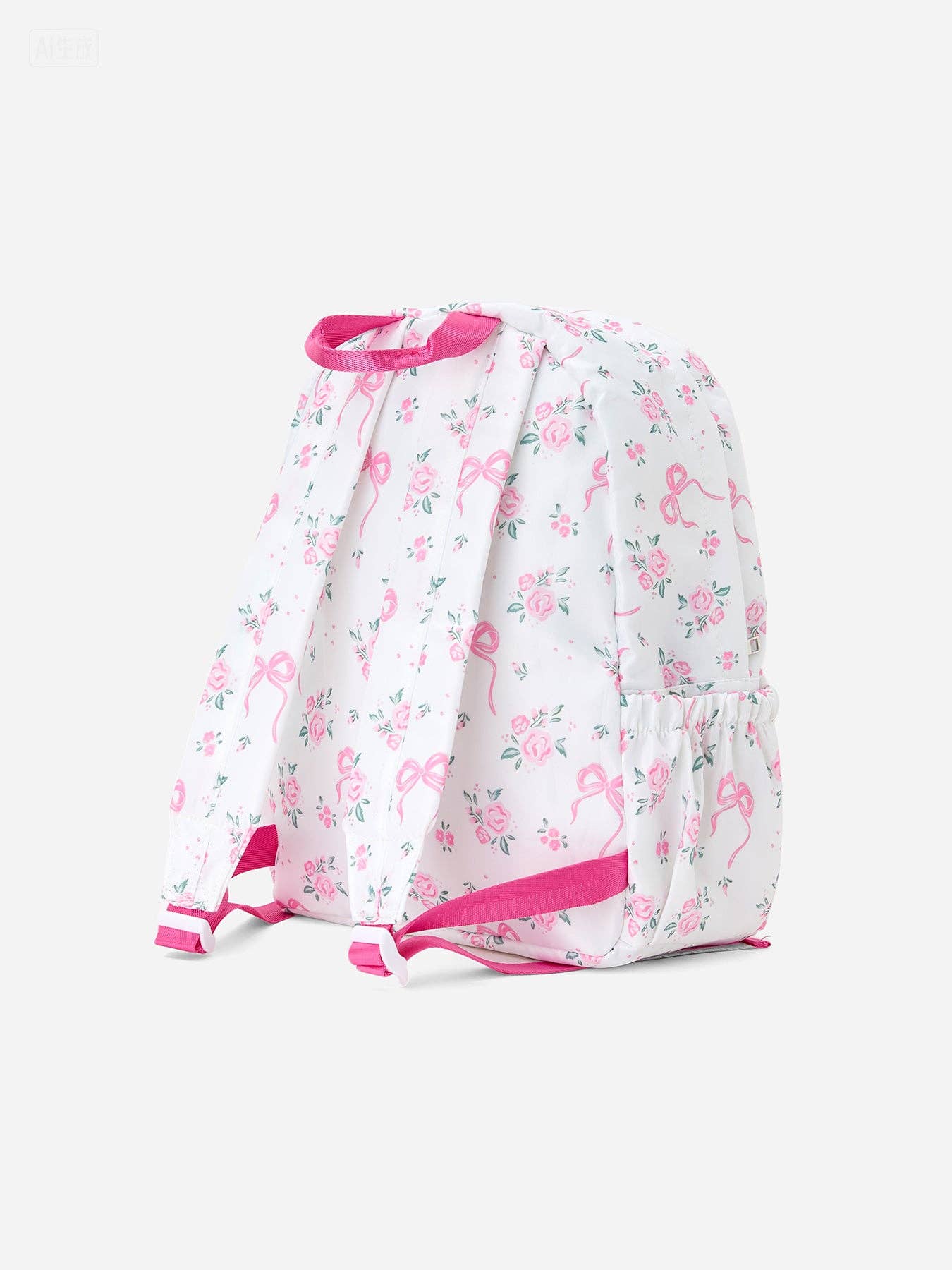 Floral Bow Ruffle Toddler Backpack