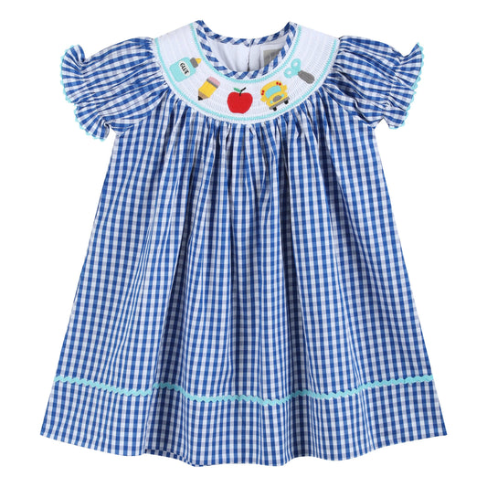 School Smocked Bishop Dress