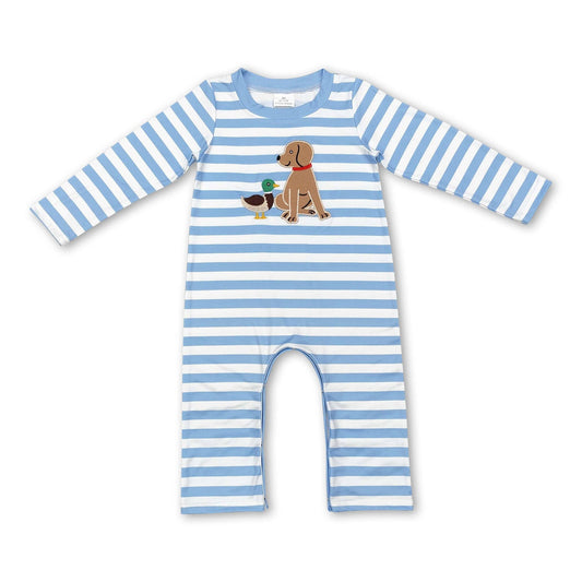 Striped Dog Romper