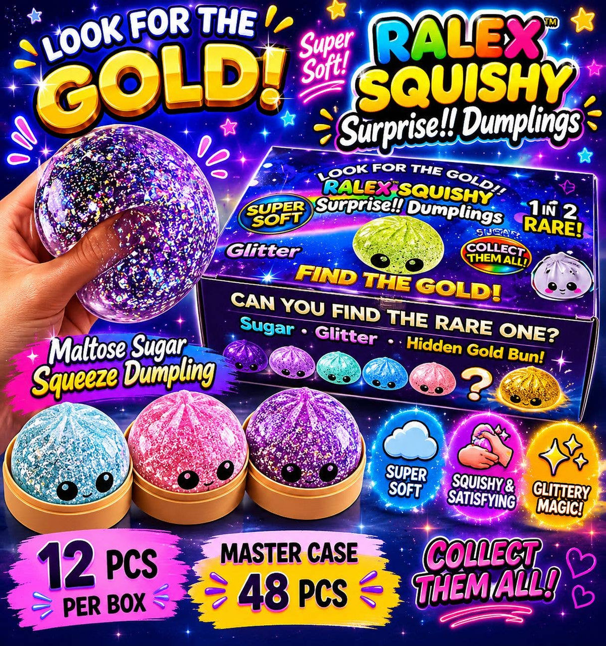 Maltose Squishy Surprise Dumplings – Sugar Squeeze
