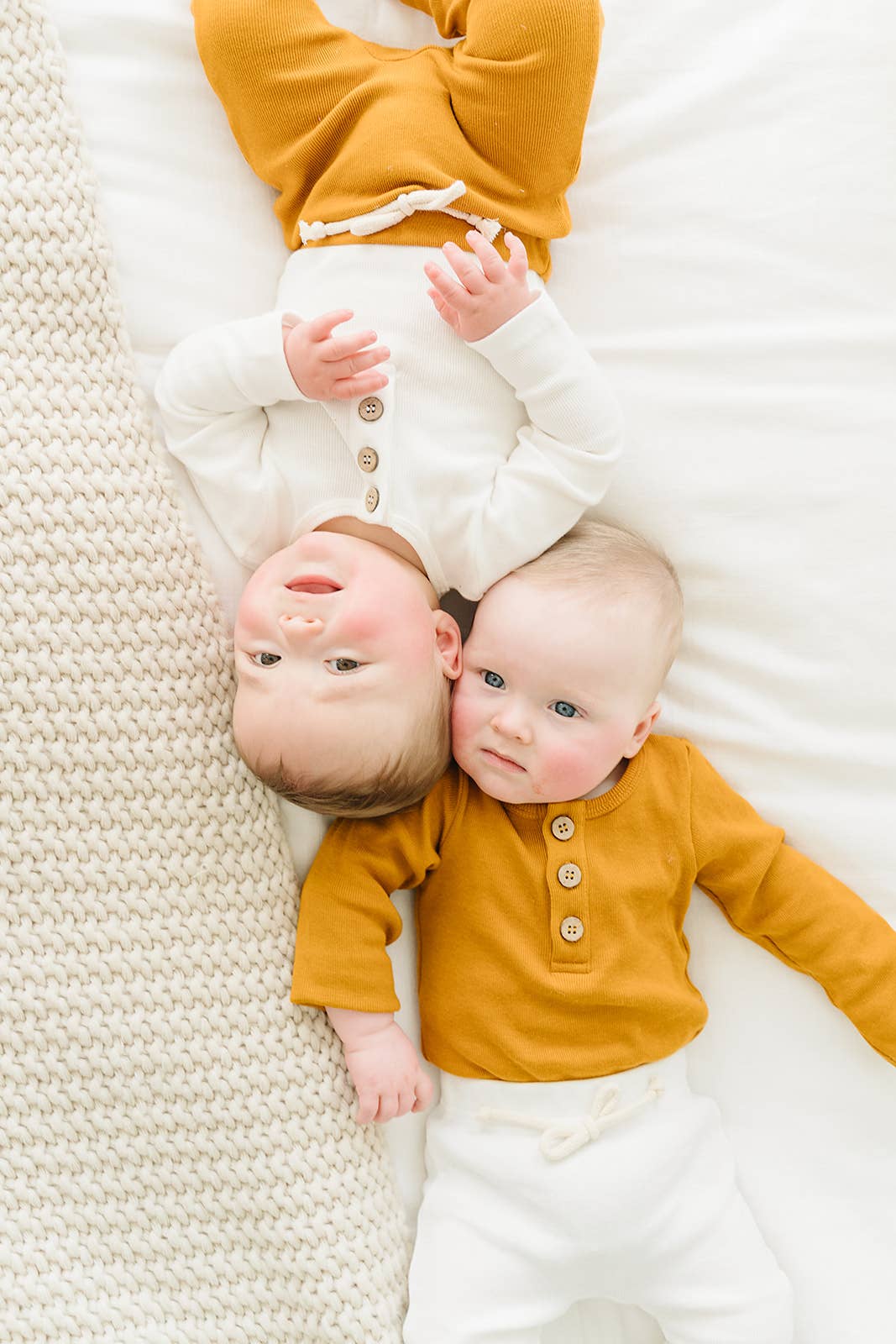 Organic 3 Button Bodysuit | Milk