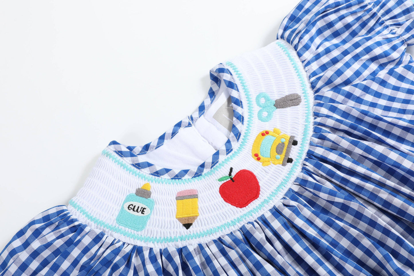 School Smocked Bishop Dress