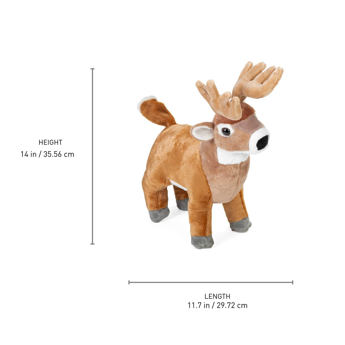CK White Tail BuCK Standing Stuffed Animal 12"