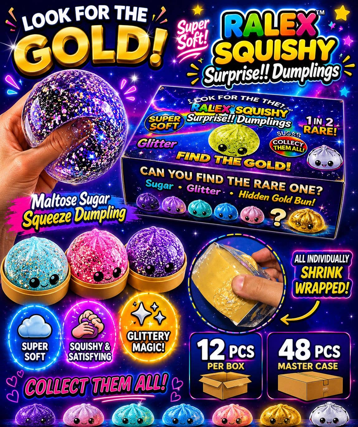 Maltose Squishy Surprise Dumplings – Sugar Squeeze
