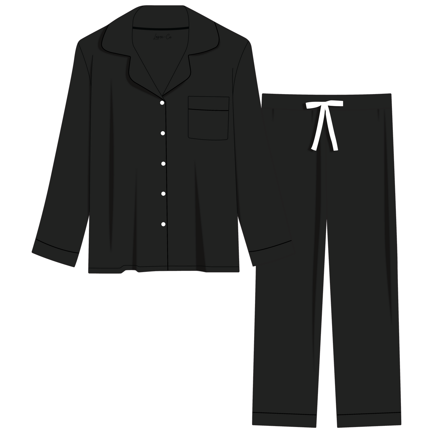 Allie Black Bamboo Women's Luxe Lounge Set