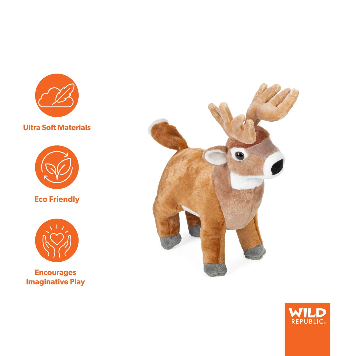 CK White Tail BuCK Standing Stuffed Animal 12"