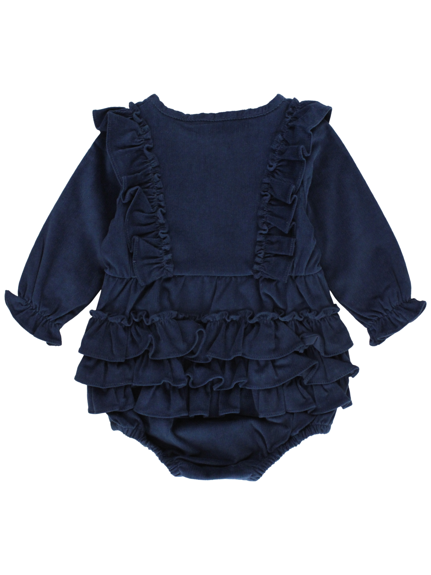 Dark Navy Waterfall Bubble Romper