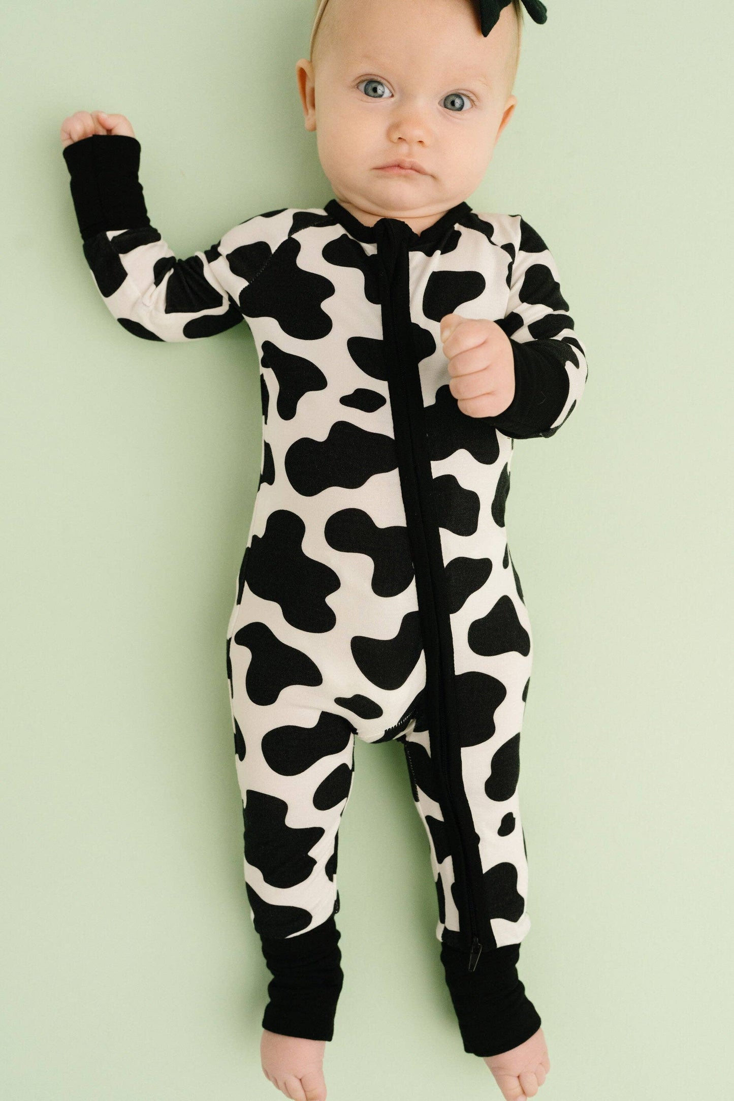 Classic Cow Bamboo Sleeper
