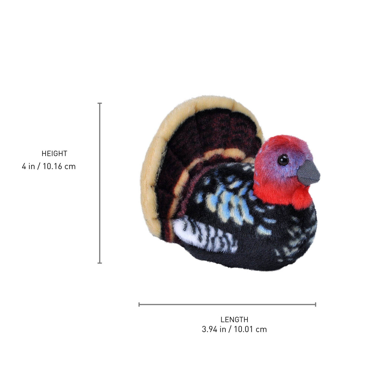 Audubon II Wild Turkey Stuffed Animal W Sound 5.5"
