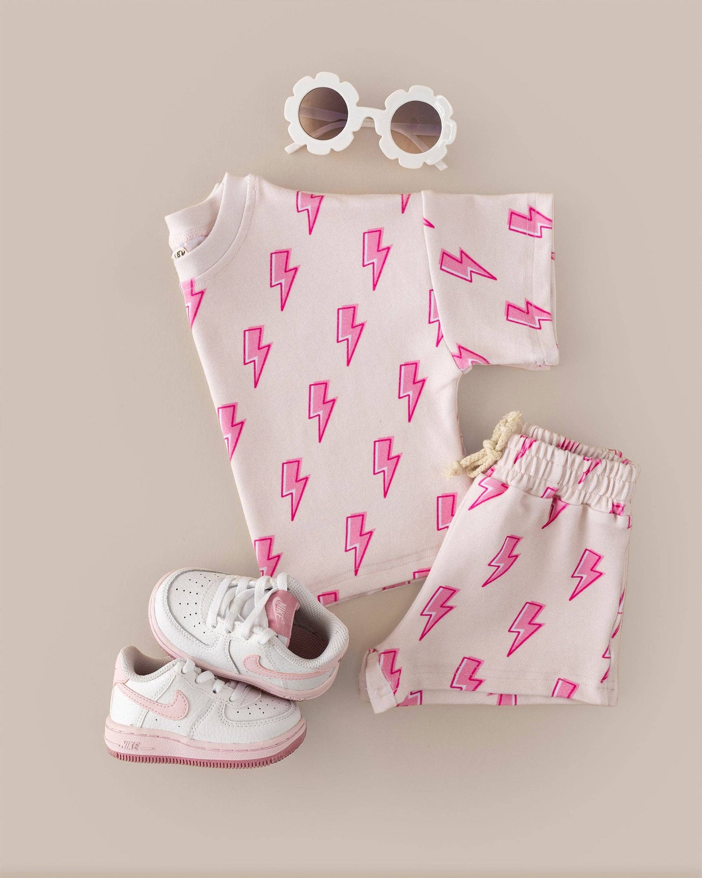 Shorts Set | Pink Bolts