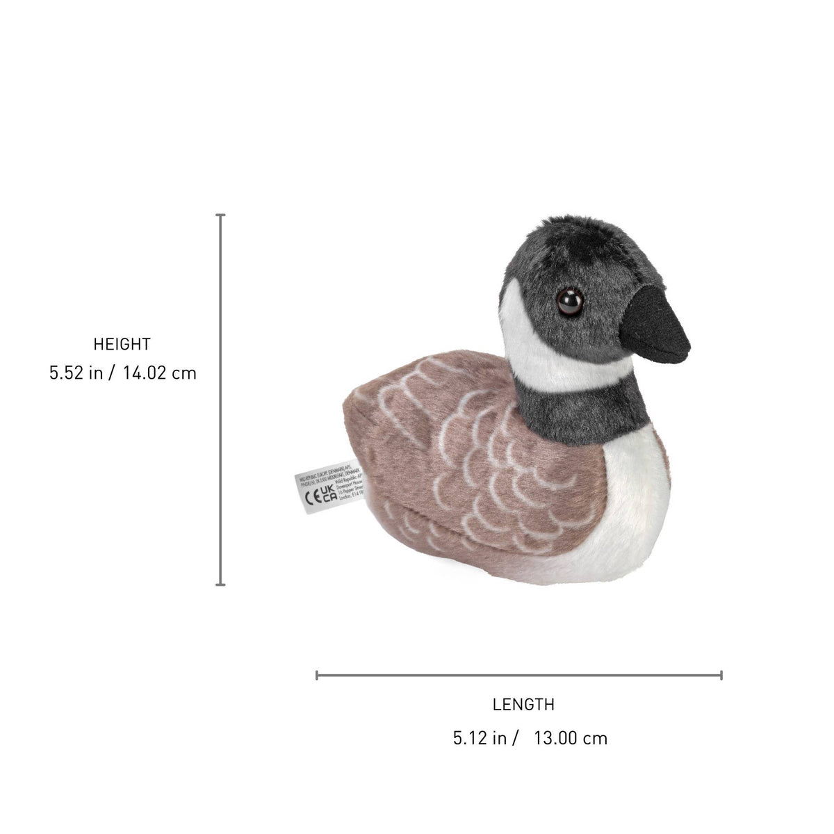 Audubon II Canada Goose Stuffed Animal W Sound 5.5"