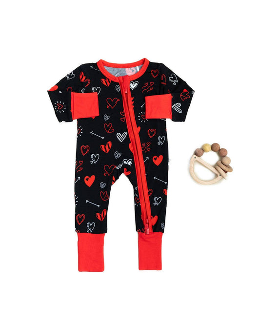 Heart Doodles Bamboo Sleeper
