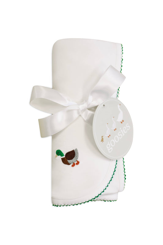 Pip Embroidered Blanket -  Mallards