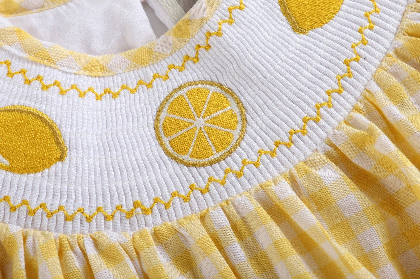 Lemon Smocked Bubble