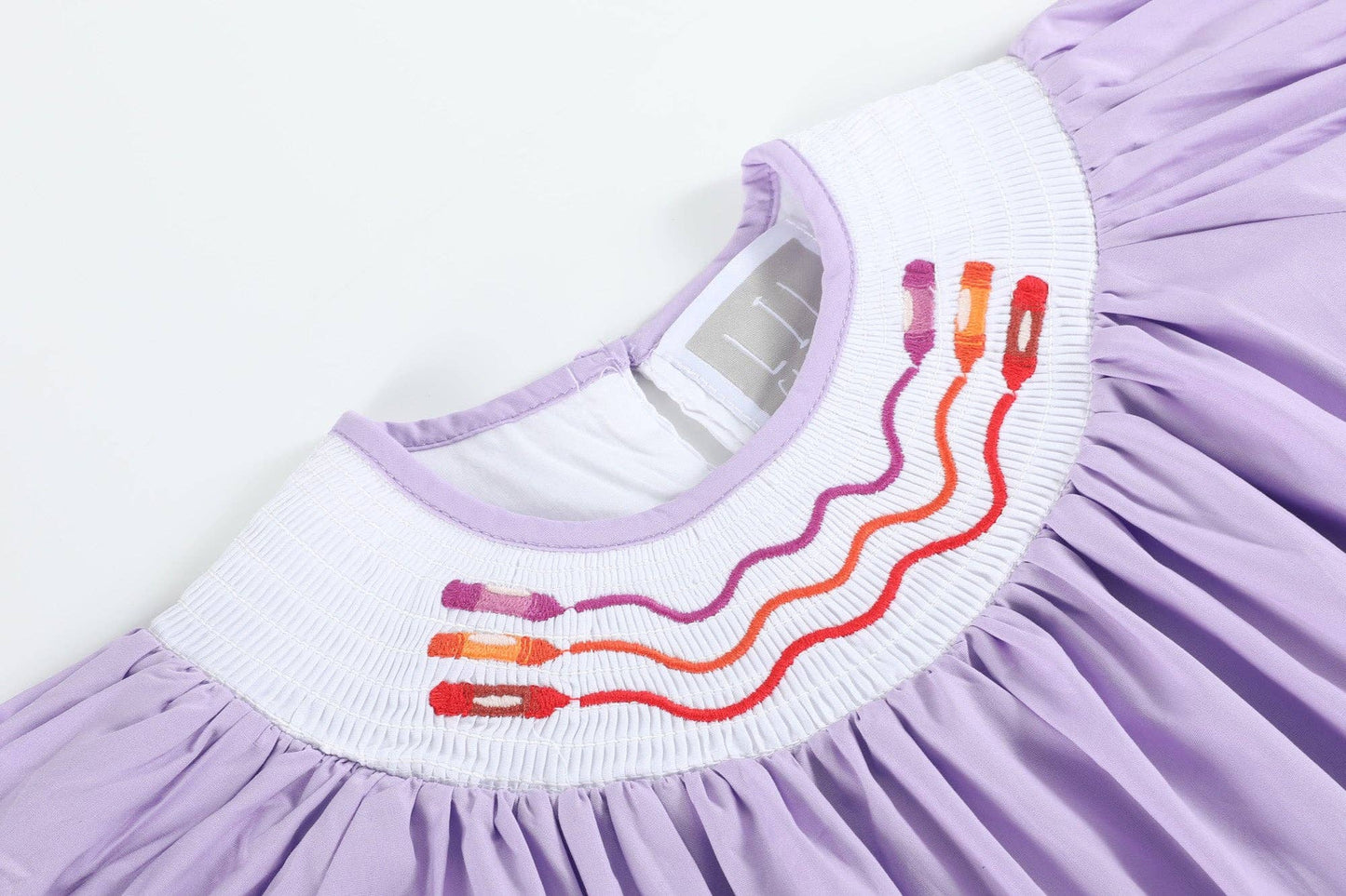 Crayon Smocked Bishop Dress