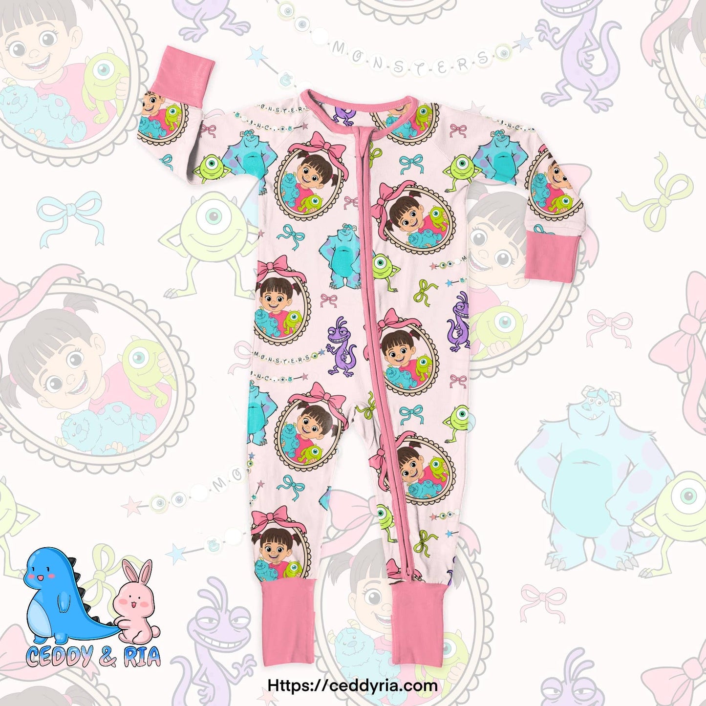Monster girlie bamboo zippy