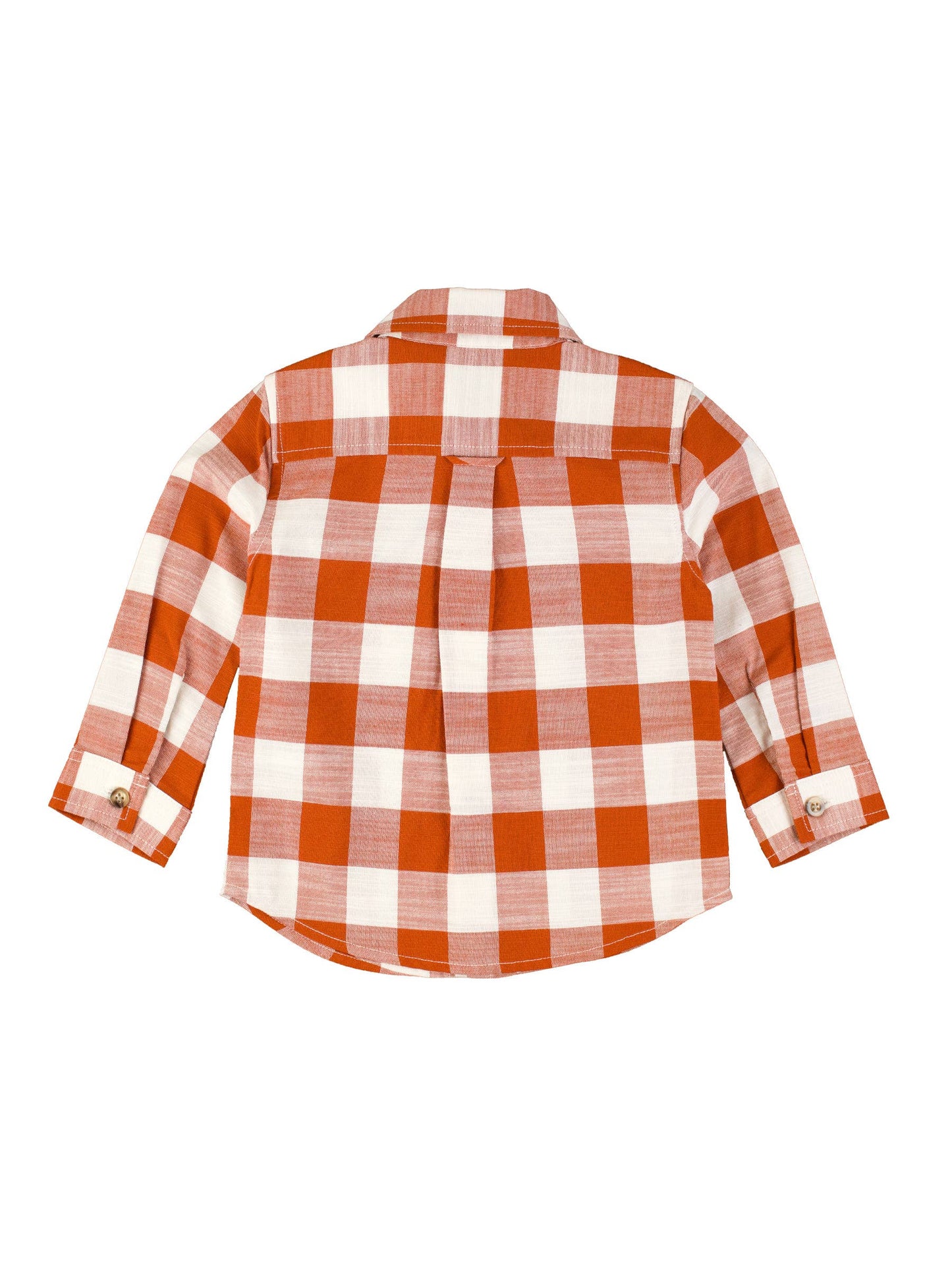 Rust Plaid Button Down