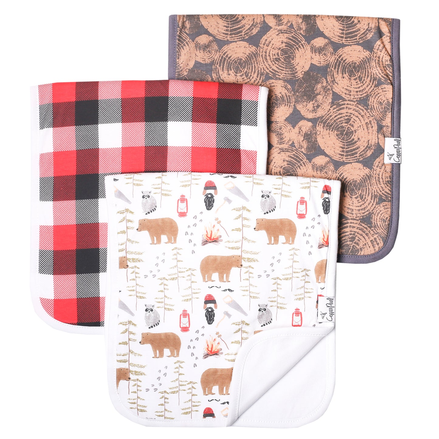 Lumberjack Burp Cloths