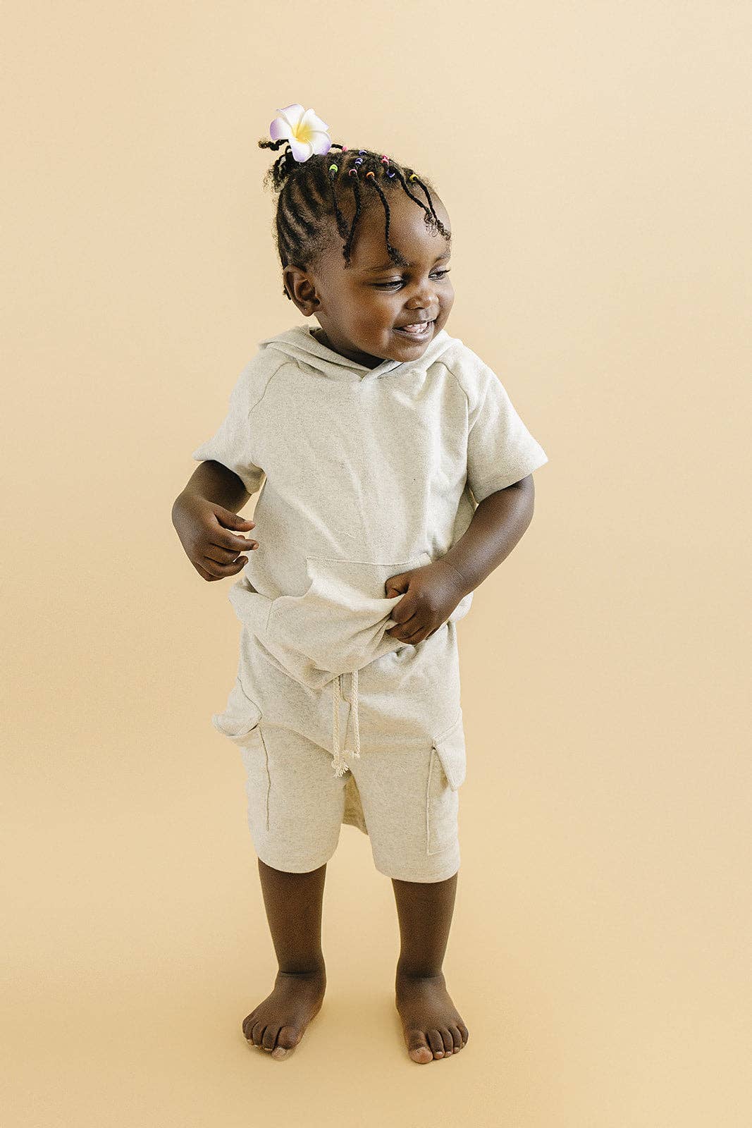 Cargo Shorts Set | Oatmeal
