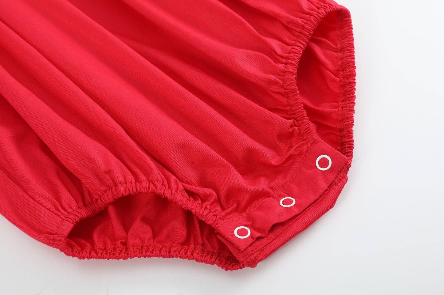 Red Heart and Lace Smocked Romper