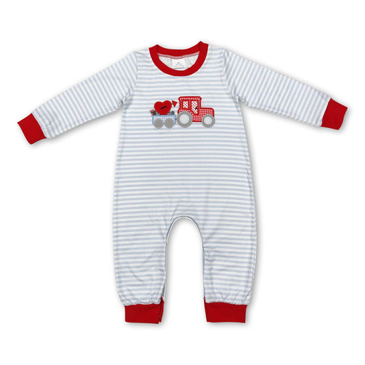 Valentines Tractor Romper