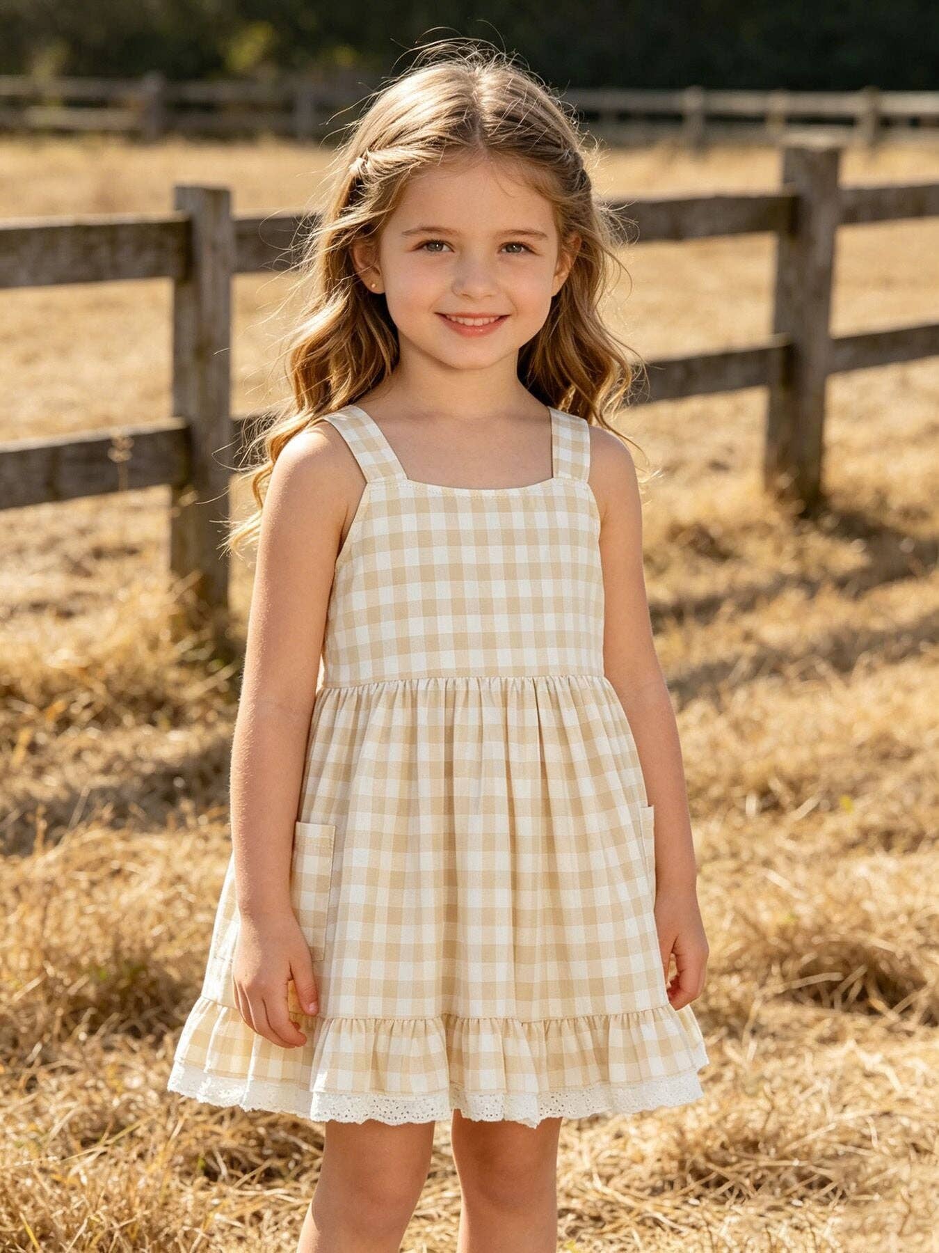 Mommy & Me Plaid Dress With Pocket