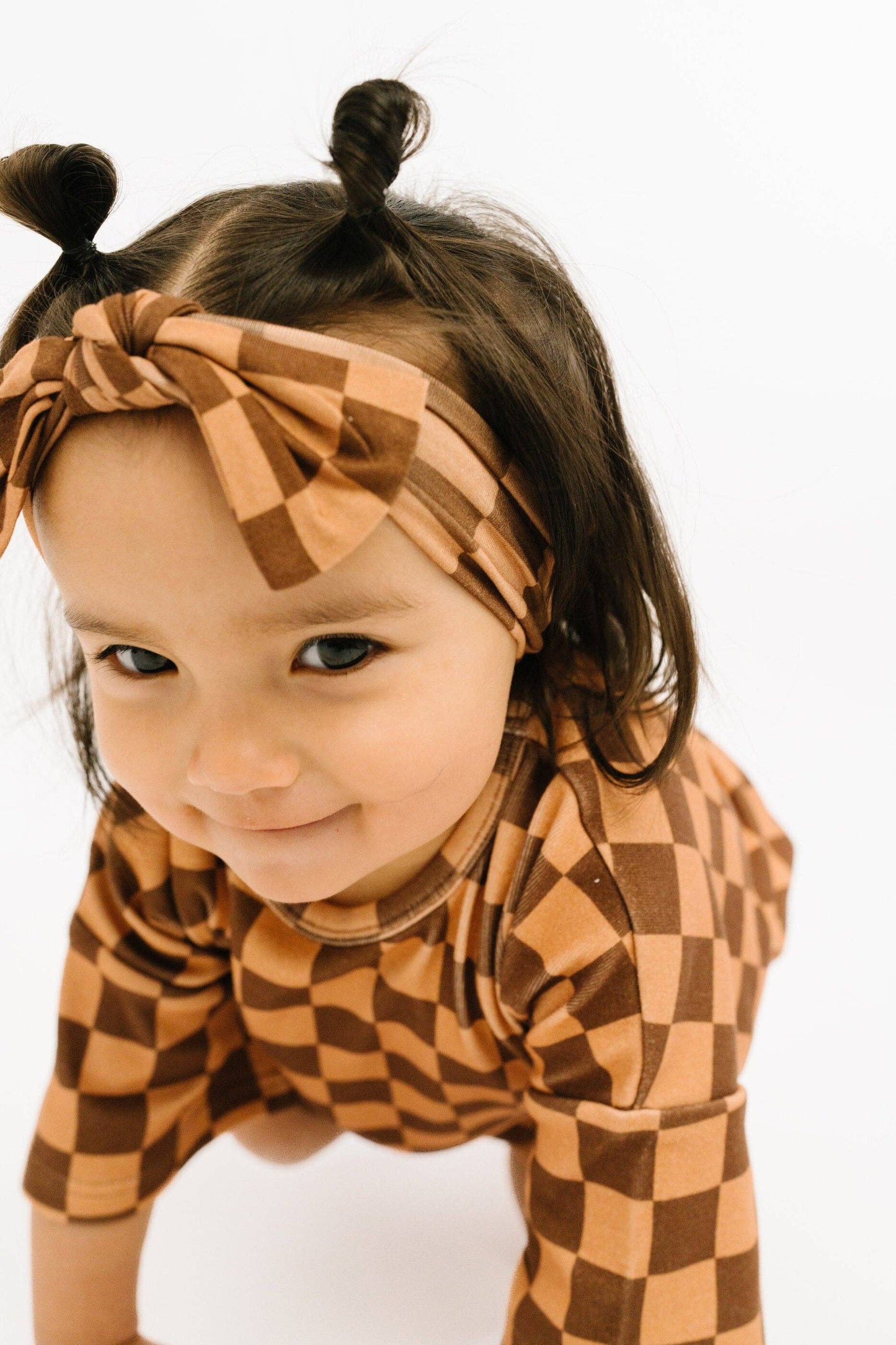 Espresso Checkered Slouchy Set