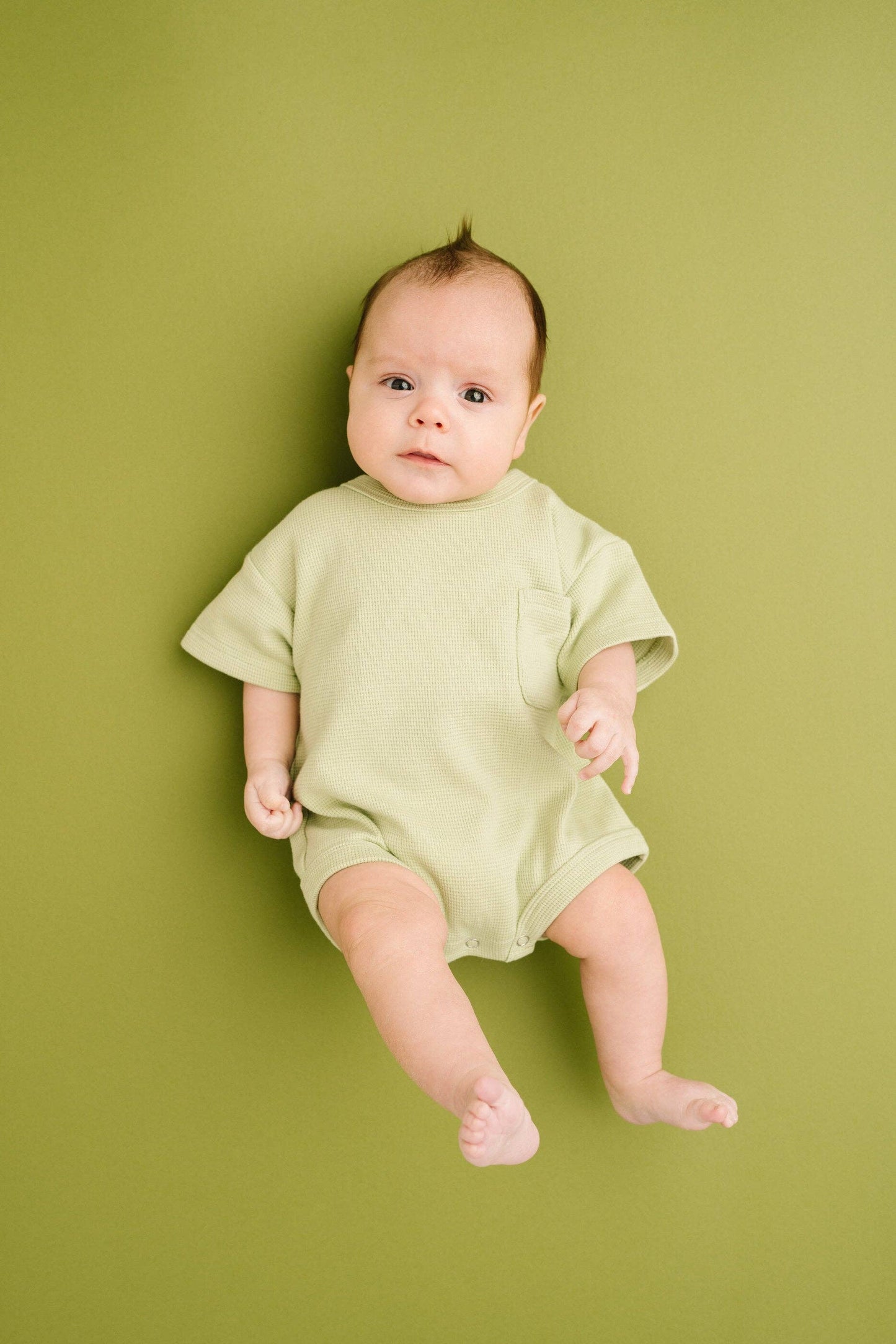 Meadow Waffle Pocket Romper