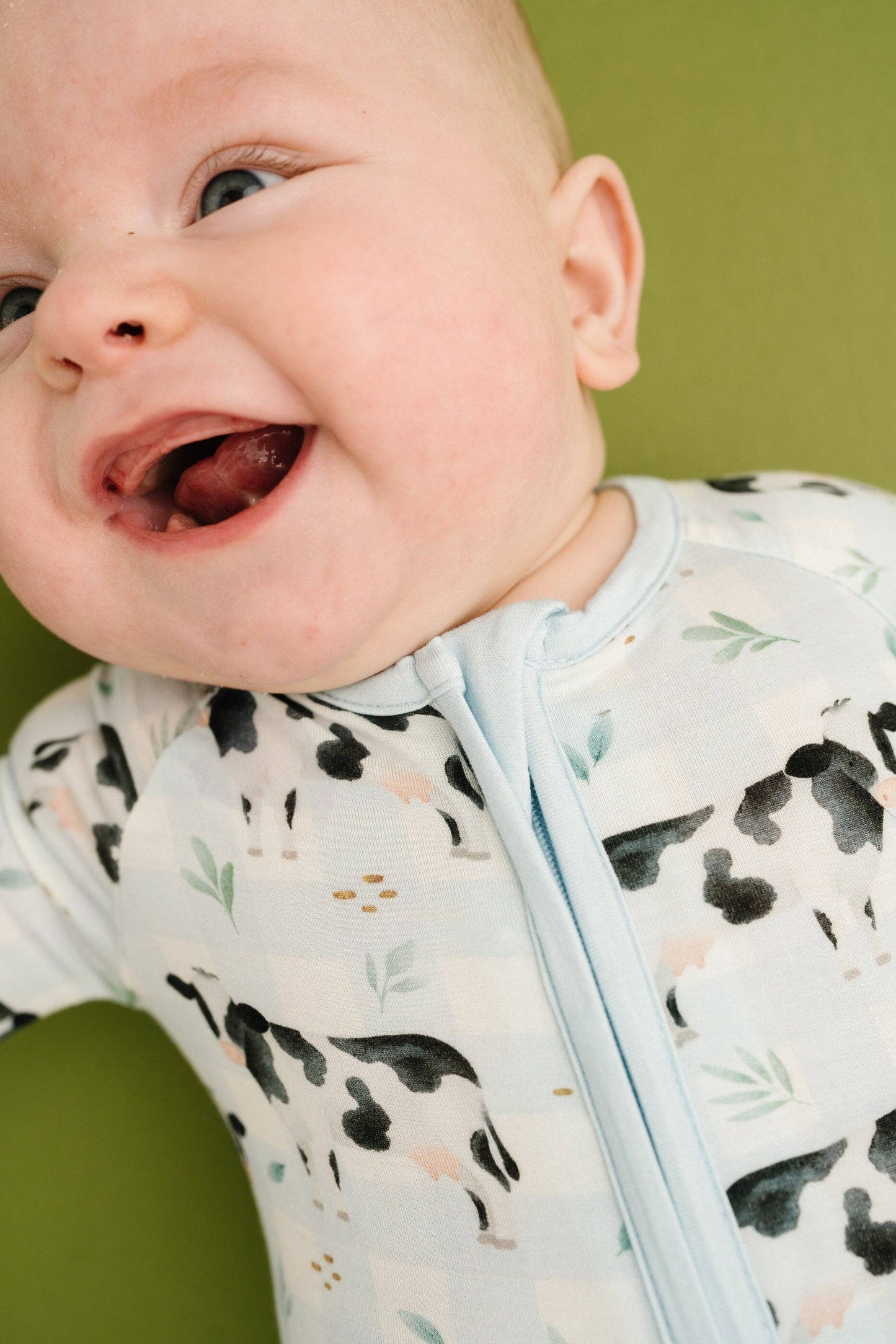 Dairy Cow Bamboo Zippy
