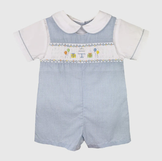 Smocked Bday Shortall