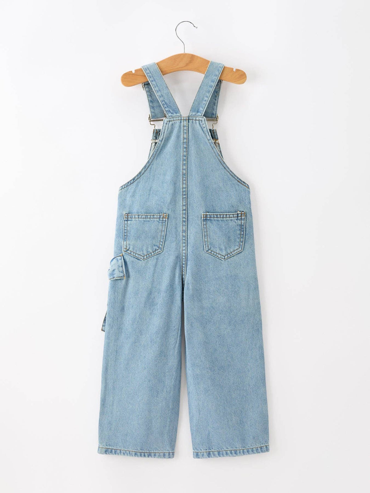 Denim Bow Overalls