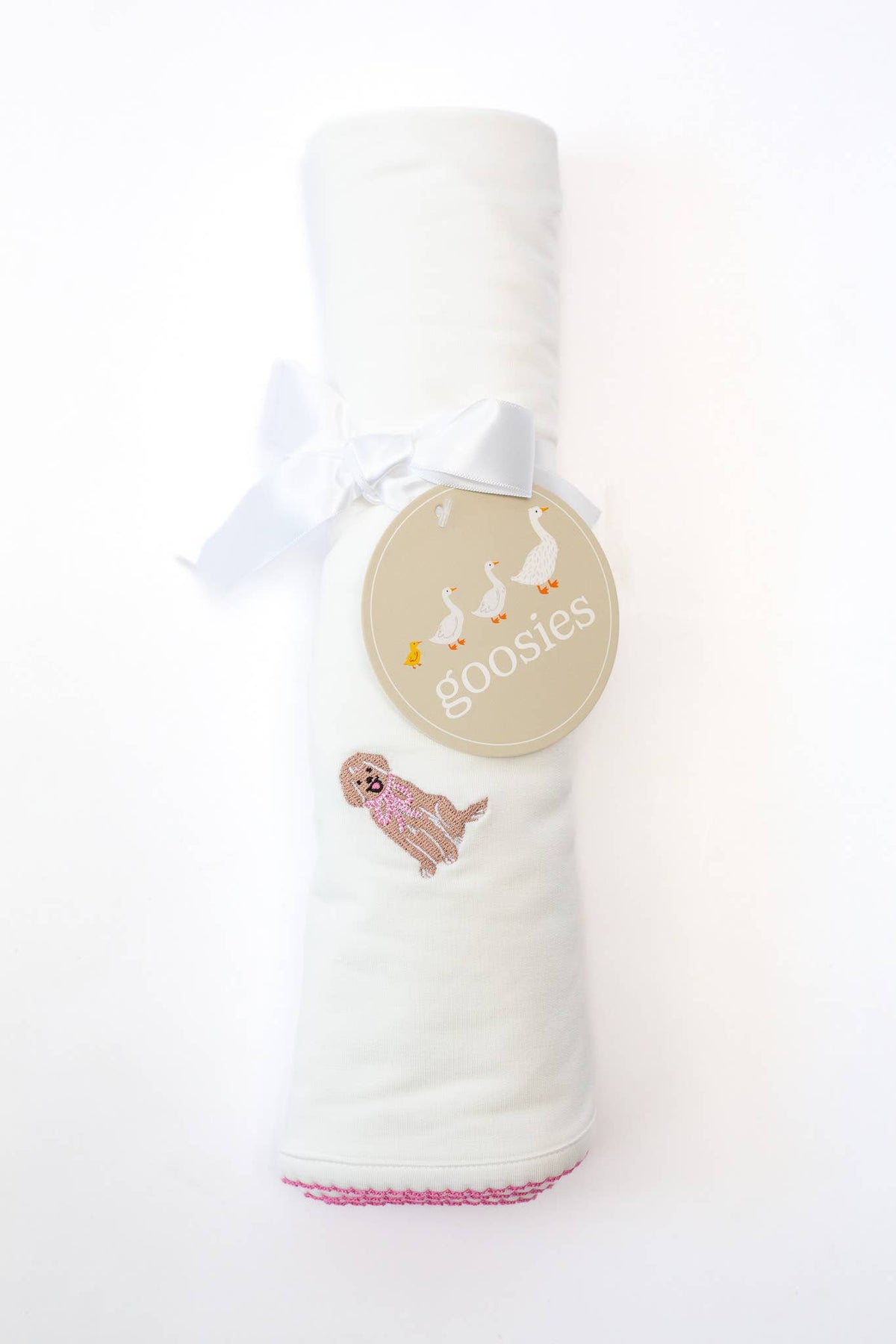 Doodle Puppy - Pip Embroidered Blanket 
