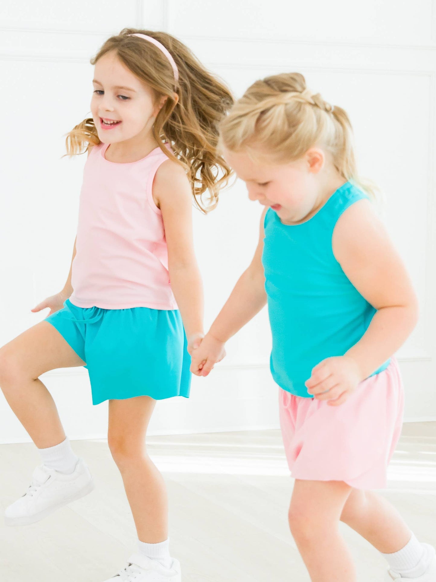 Girls Bright Aqua Active Tank Top