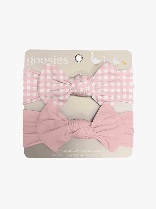 Headband Set - Pink Gingham