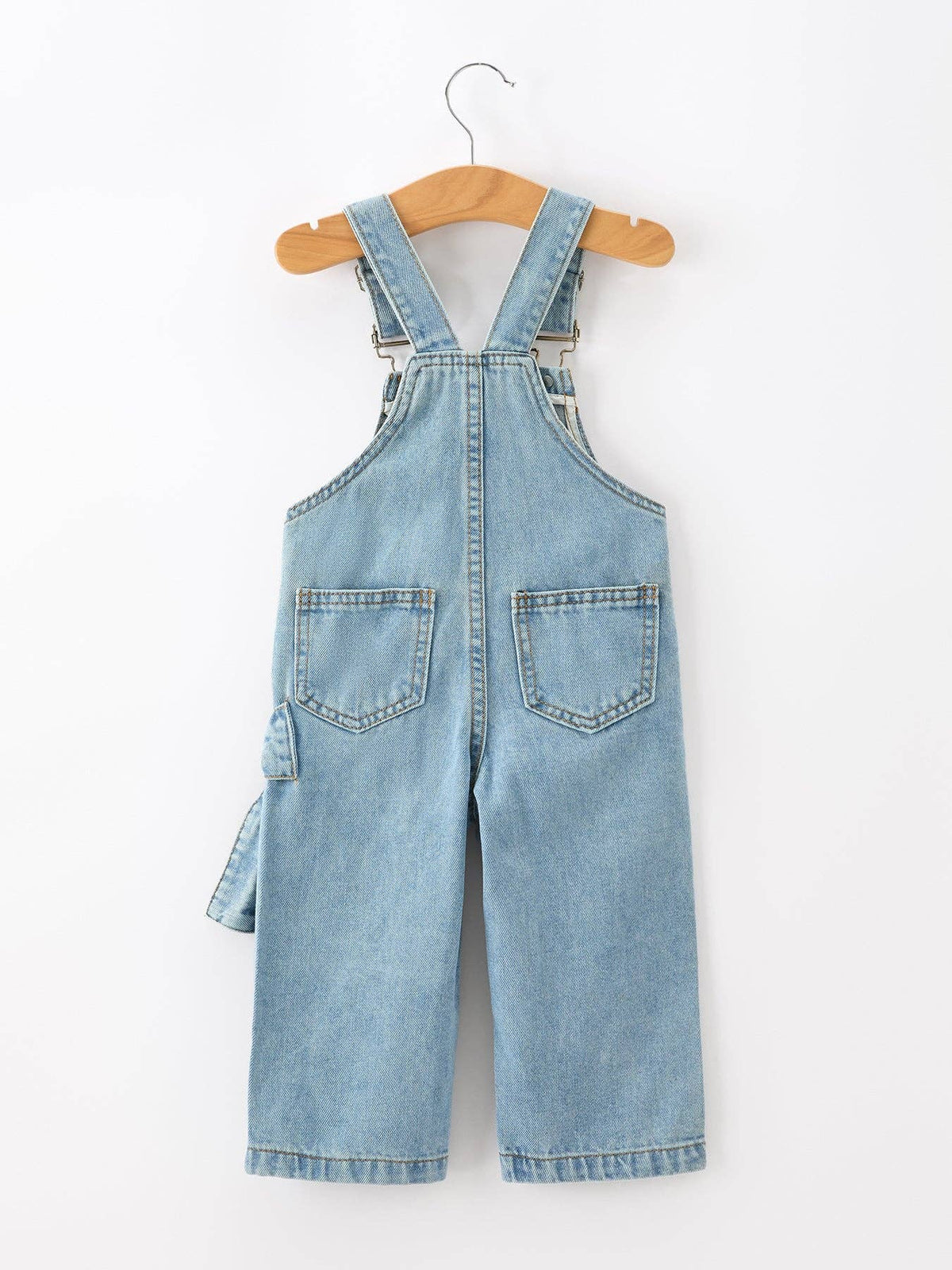 Denim Bow Overalls