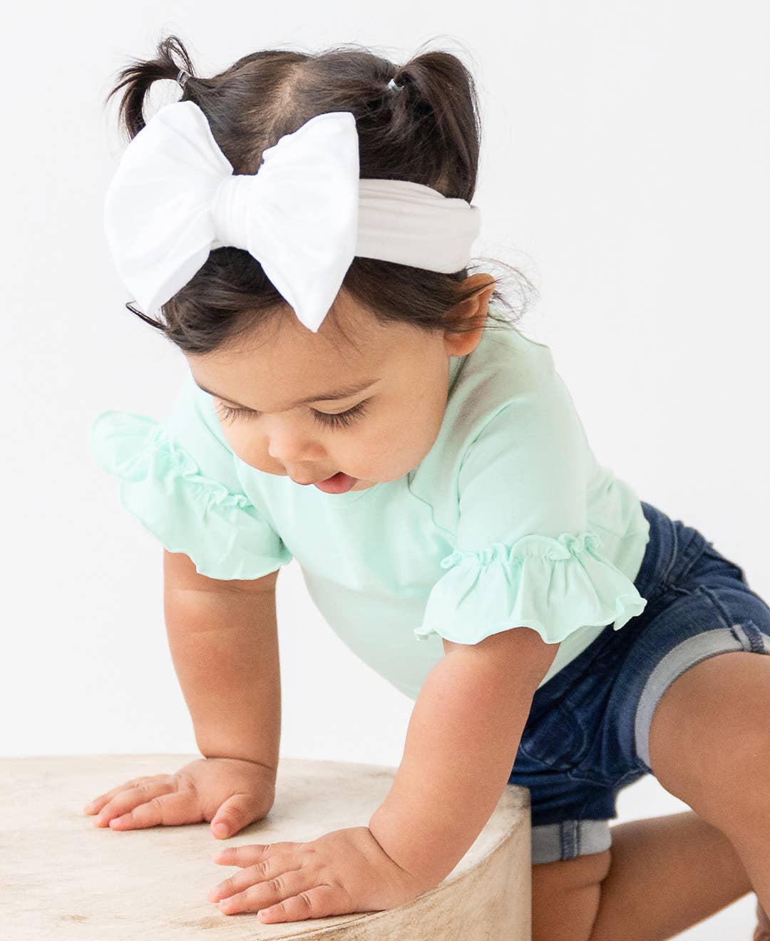White Big Bow Headband