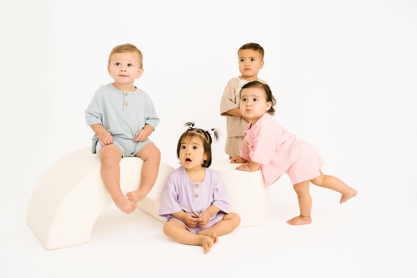 Sandstone Bamboo Button Slouchy Set