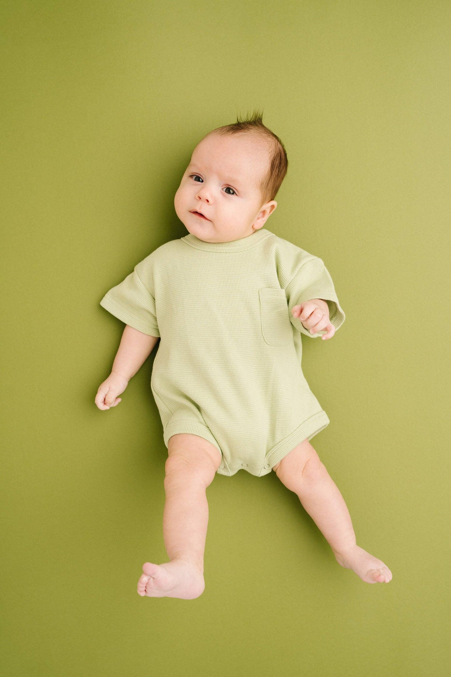 Meadow Waffle Pocket Romper