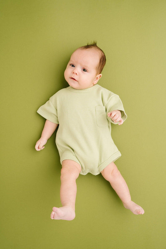 Meadow Waffle Pocket Romper