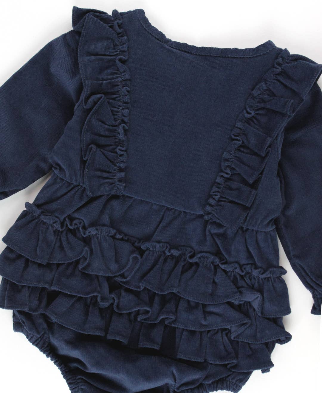 Dark Navy Waterfall Bubble Romper