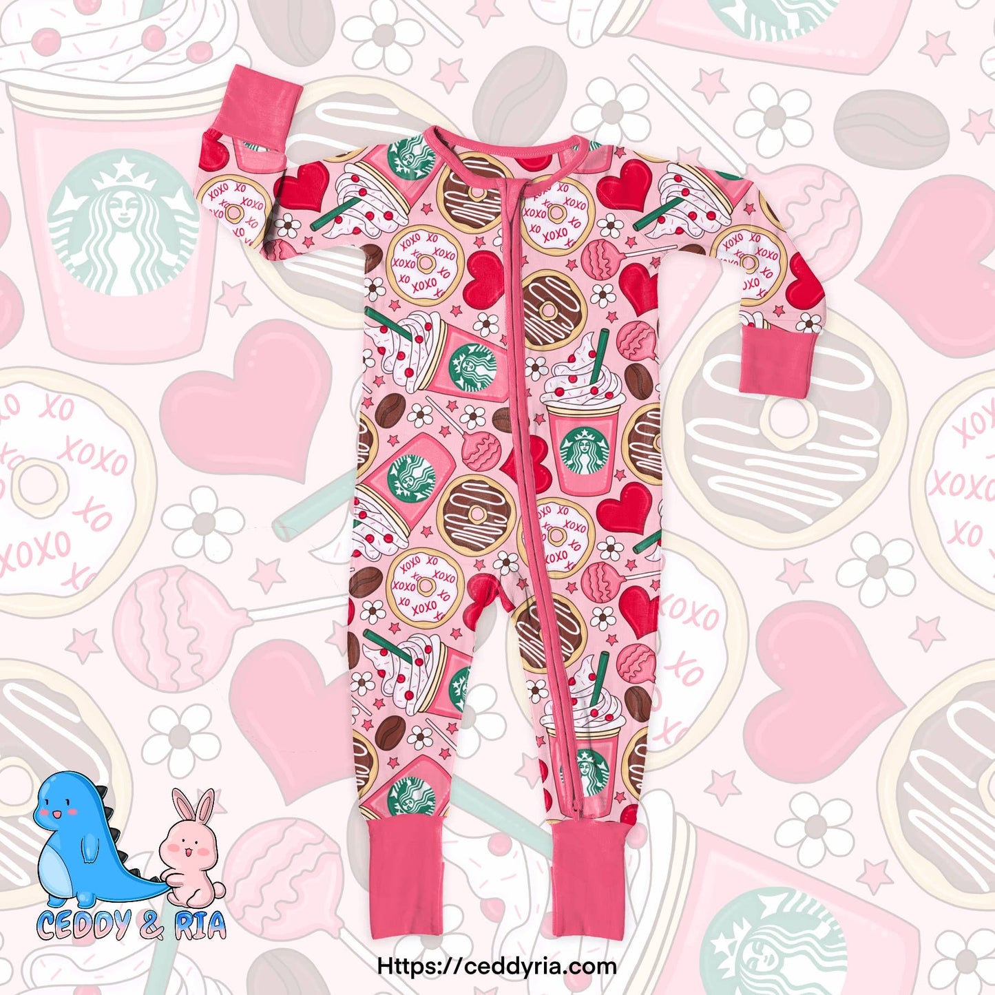 Sweet treats bamboo convertible zippy romper