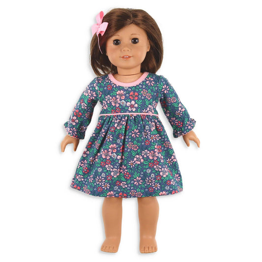 Midnight Poppy Doll Dress
