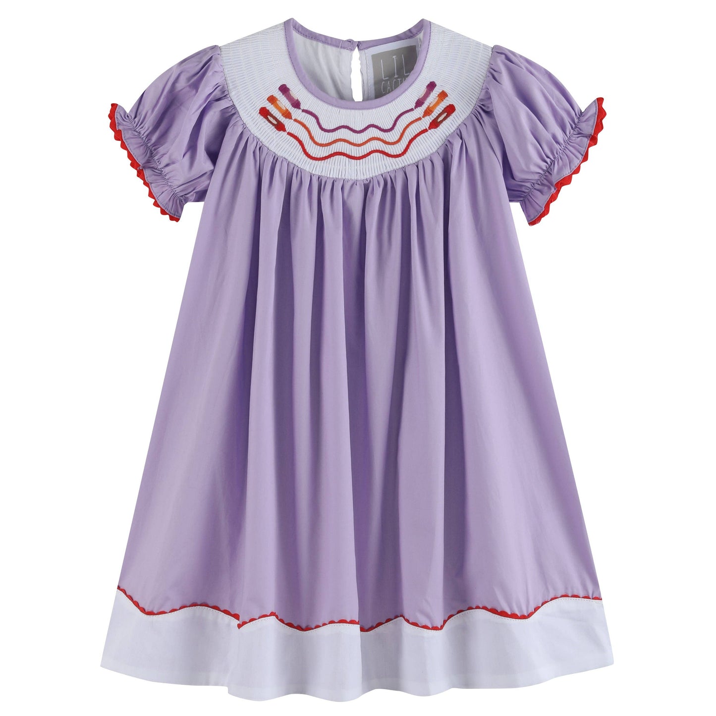 Crayon Smocked Bishop Dress