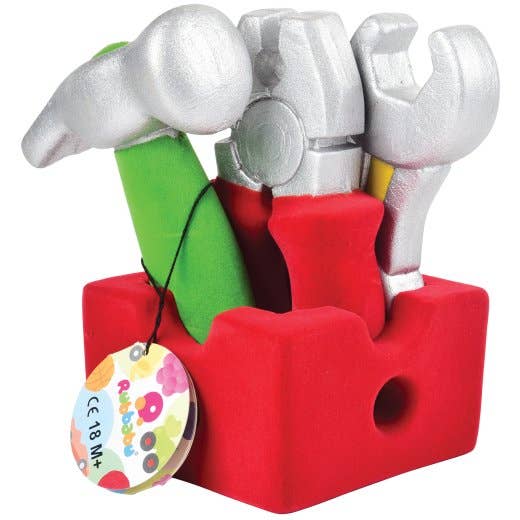 Rubbabu Pretend Play Tool Set 4 pc. with Caddy